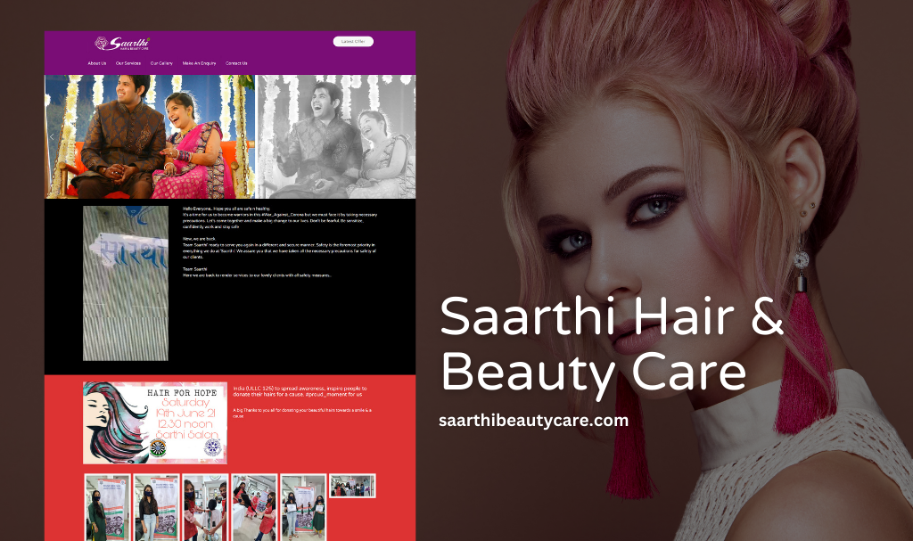 Beauty Care, Beauty Salon Website Designer in Udaipur, Rajasthan, India