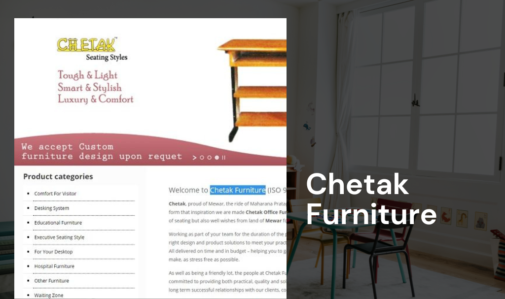 Furniture Website Design Company Udaipur