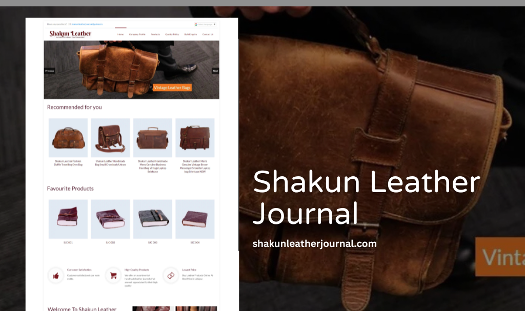 Leather Journal Website Designer in Udaipur, Rajasthan, India