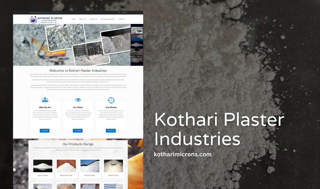 Plaster Industries Website Designer in Udaipur, Rajasthan, India