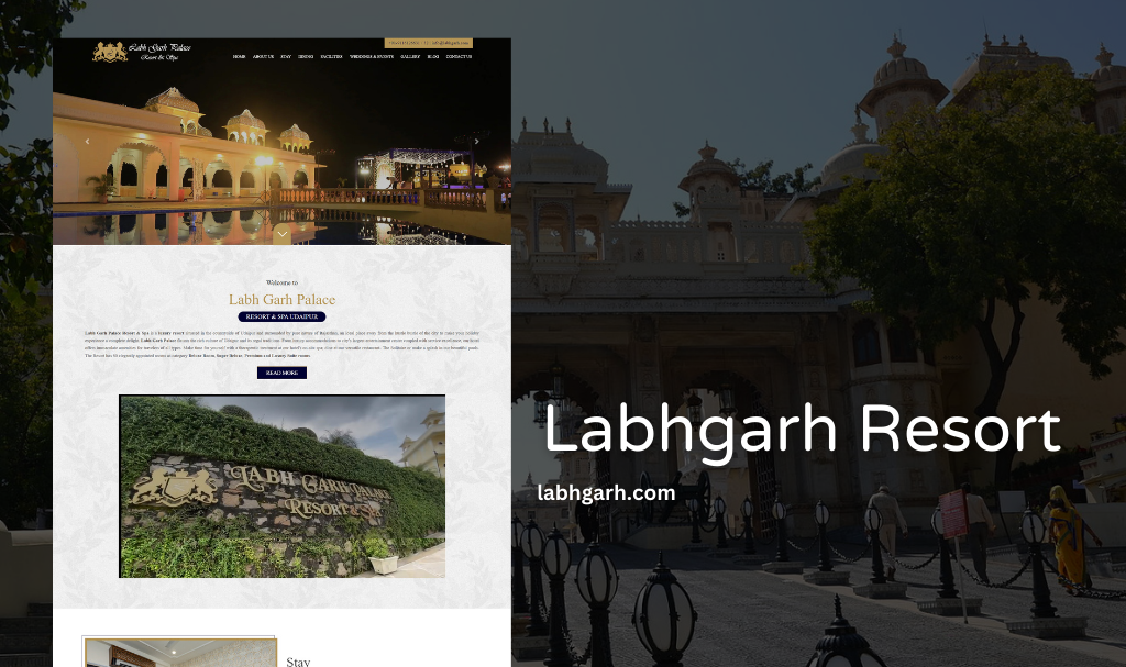 Resort Website Designer in Udaipur, Rajasthan, India