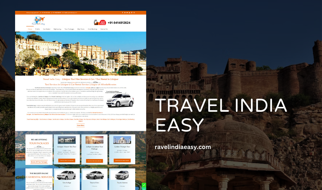 Tour and Travel Company Website Designer in Udaipur, Rajasthan, India