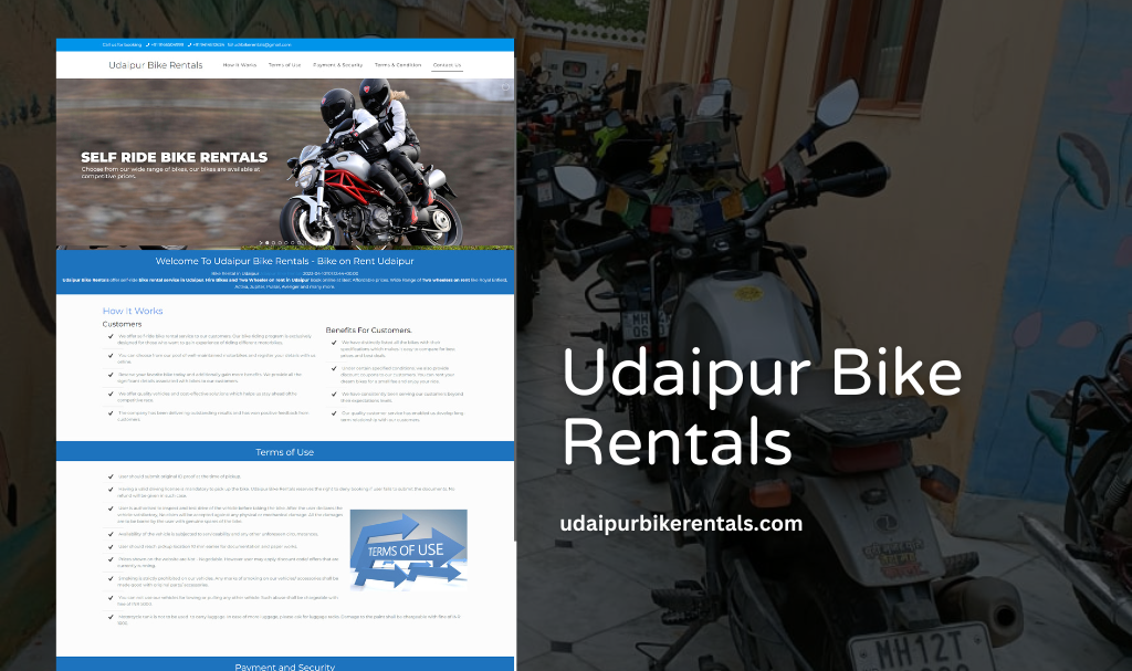 Bike Rental Website Designer in Udaipur, Rajasthan, India