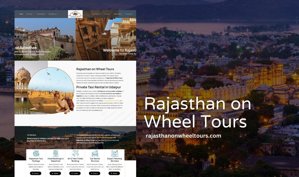 Tour Operator Website Designer in Udaipur, Rajasthan, India