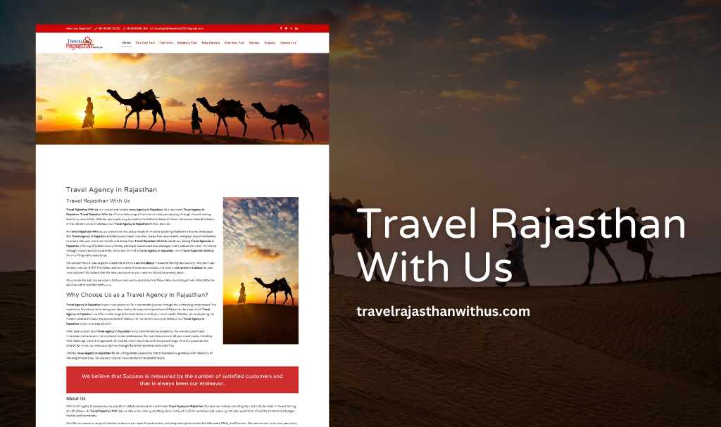 Travel Tour Package Website Designer in Udaipur, Rajasthan, India