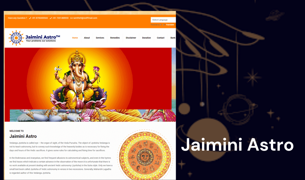 Astrologer Website designer Udaipur