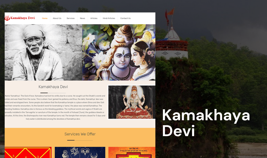 Spiritual website designer company udaipur