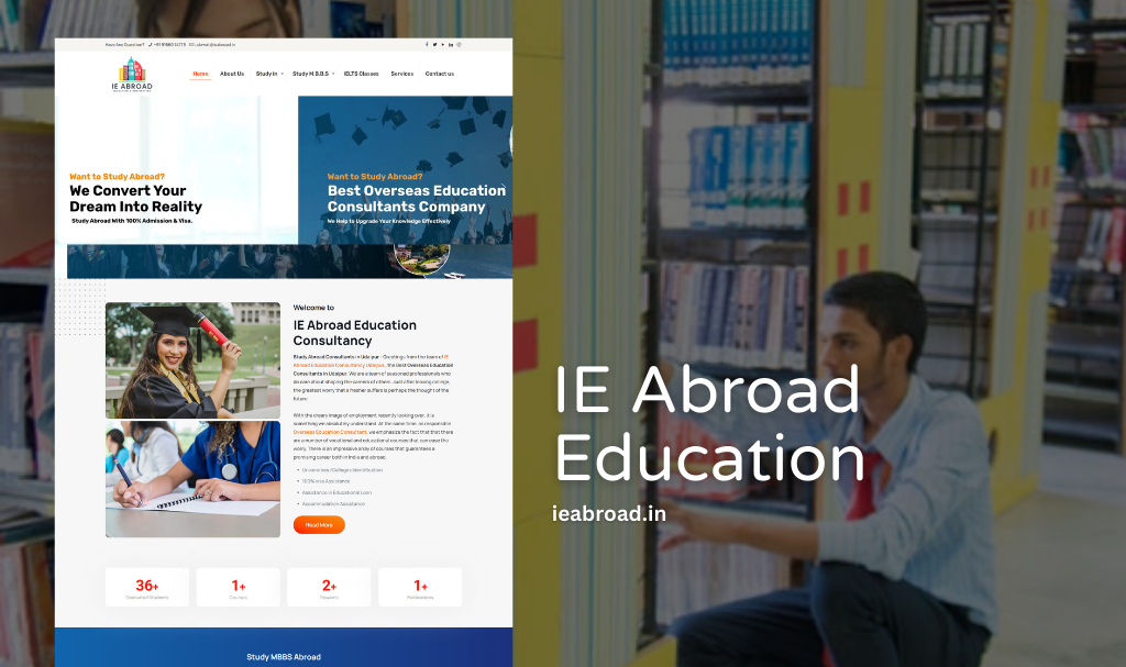 Abroad Education Consultancy Website Designer in Udaipur, Rajasthan, India