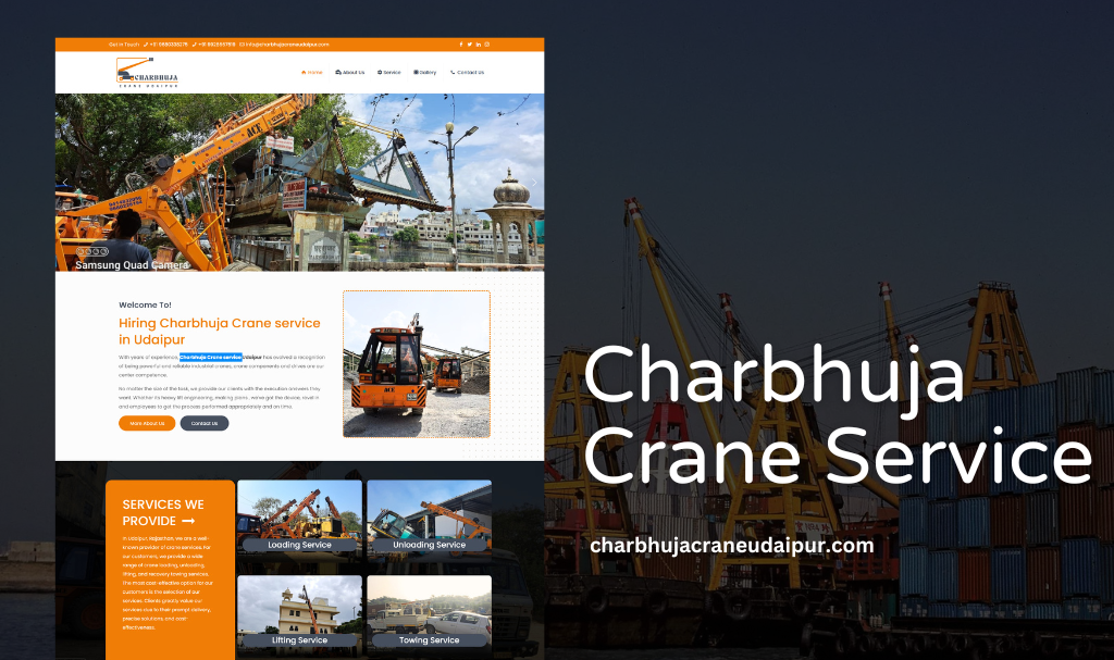 Crane Service Website Designer in Udaipur 