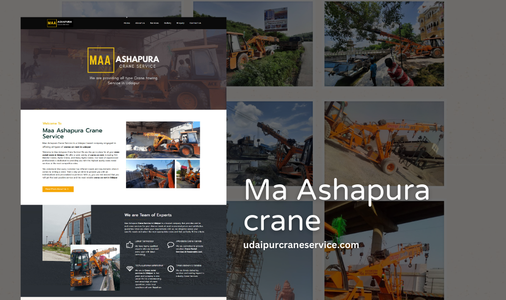 Crane Services Website Designer in Udaipur