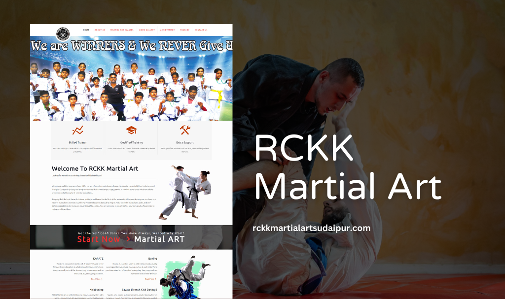 Martial Art Center Website Designer in Udaipur 