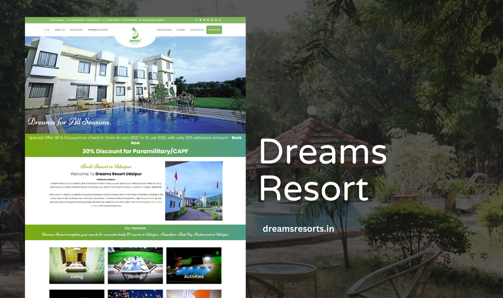 Resort Website Designer in Udaipur 