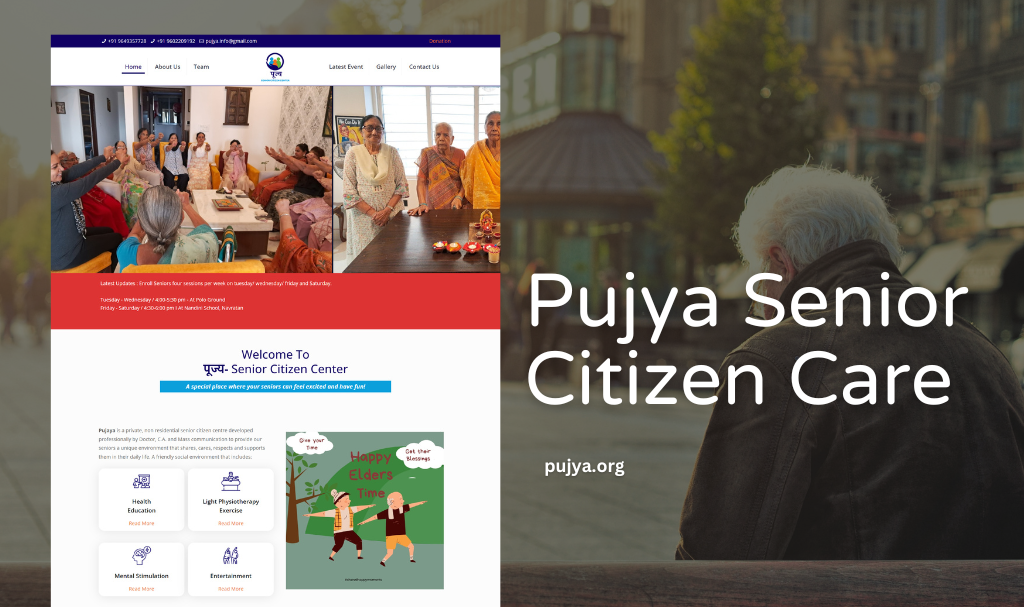 Senior Citizen Care Website Designer in Udaipur 