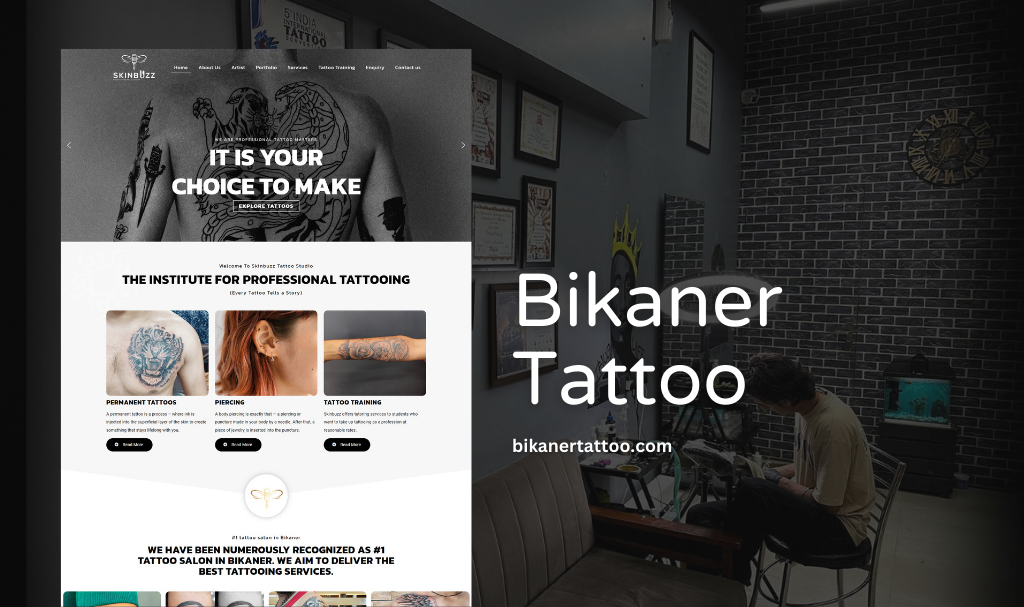 Tattoo Website Designer in Udaipur 