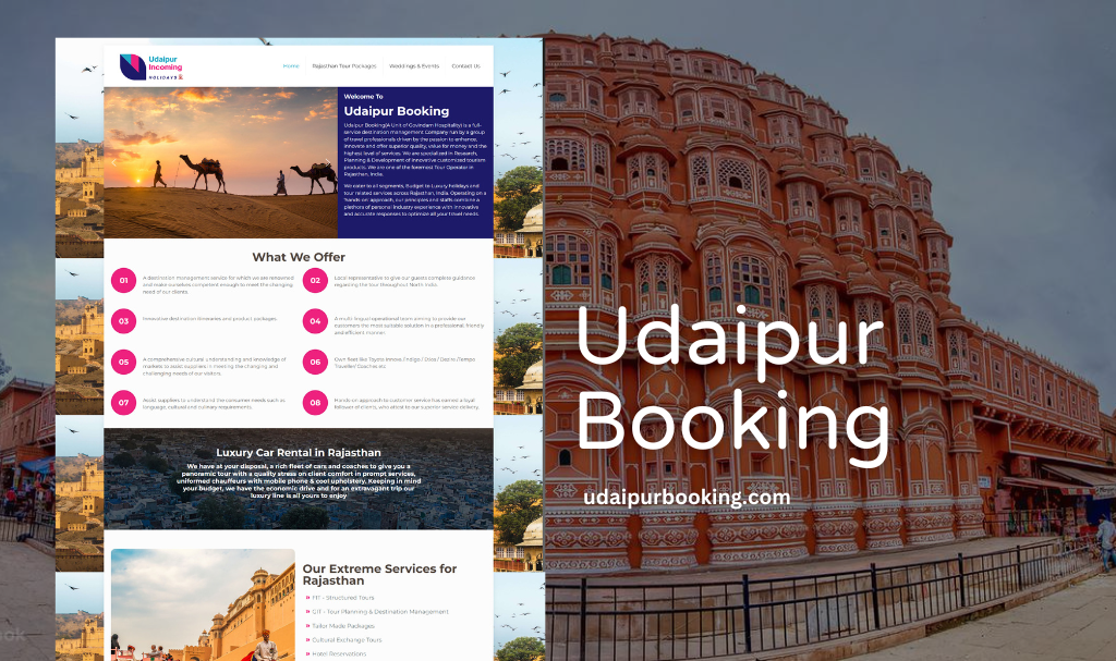 Tour Planner Website Designer in Udaipur