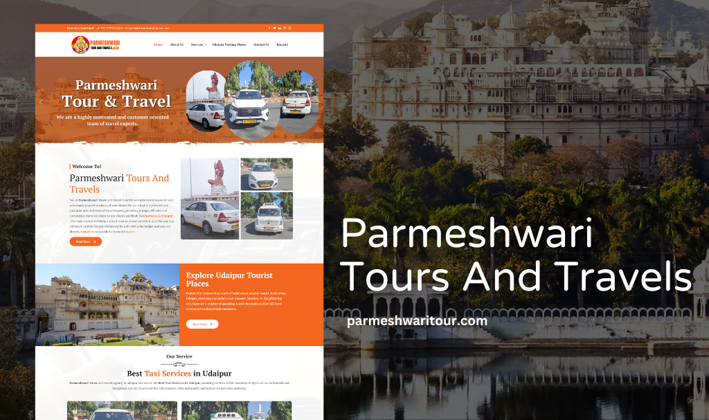 Tours & Travel Company Website Designer in Udaipur