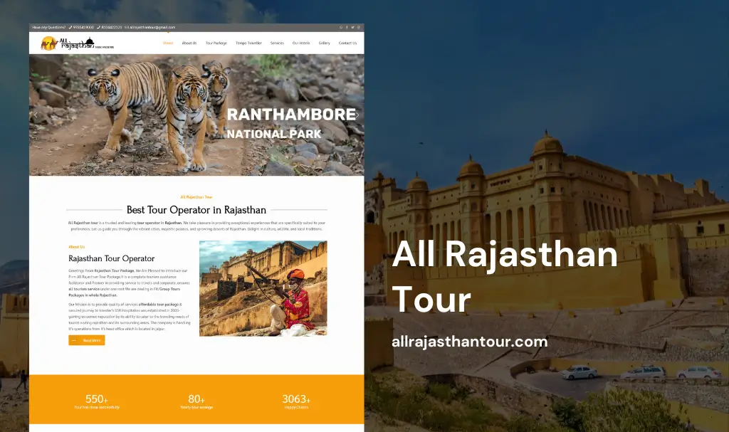 Tour services Website Designer in Udaipur