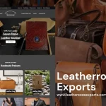 Elegant Website Design for Leather Exports