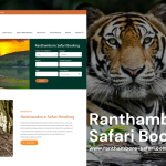 Exceptional Safari Booking Website Design