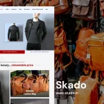 Men’s Jacket Online Store website Design 