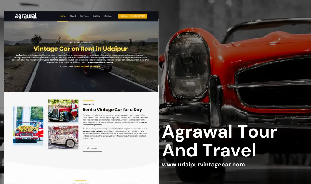 Premium Vintage Car Services Website Design